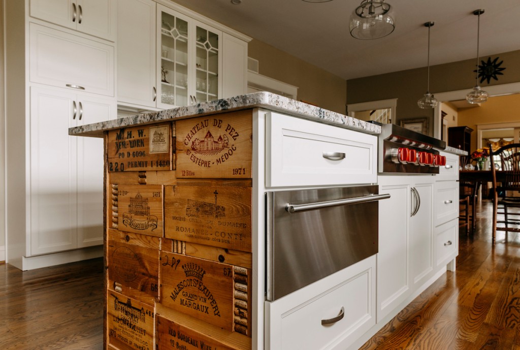 Pomerol Panel in Media, PA kitchen remodel — White recessed-panel cabinetry
