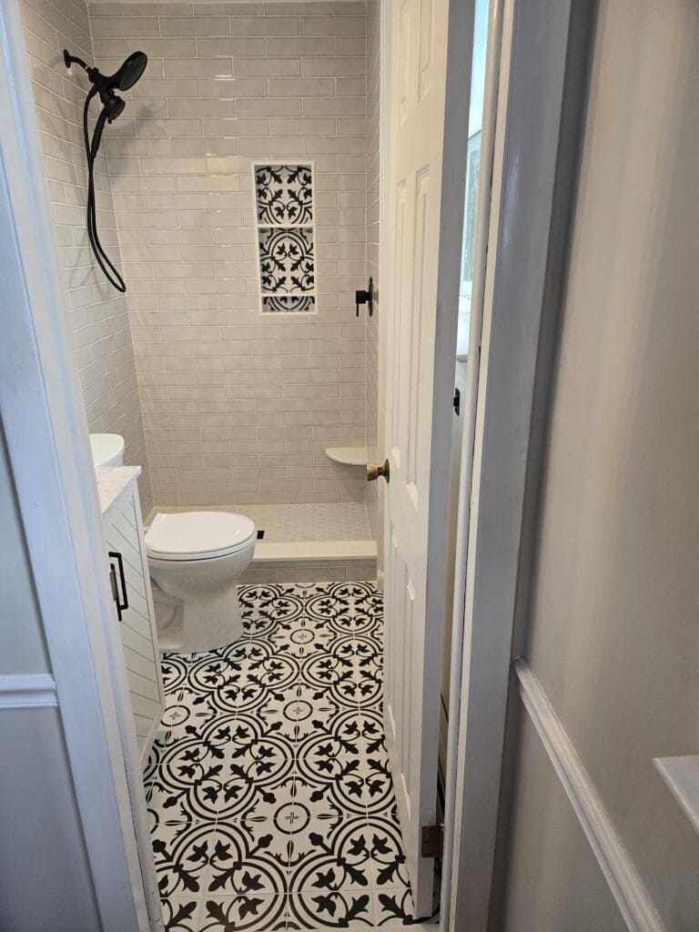 Tub-to-shower conversion versus full bathroom remodel