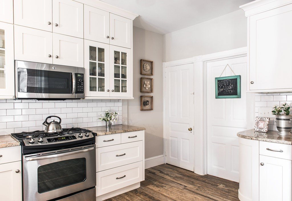 Glass Uppers in West Chester, PA kitchen remodel — Borough Victorian